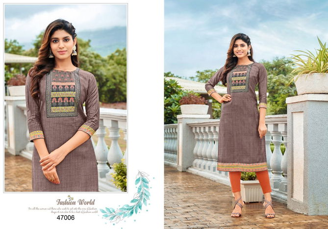 Kapil Trendz Kissmiss Ethnic Wear Wholesale Kurti Collection